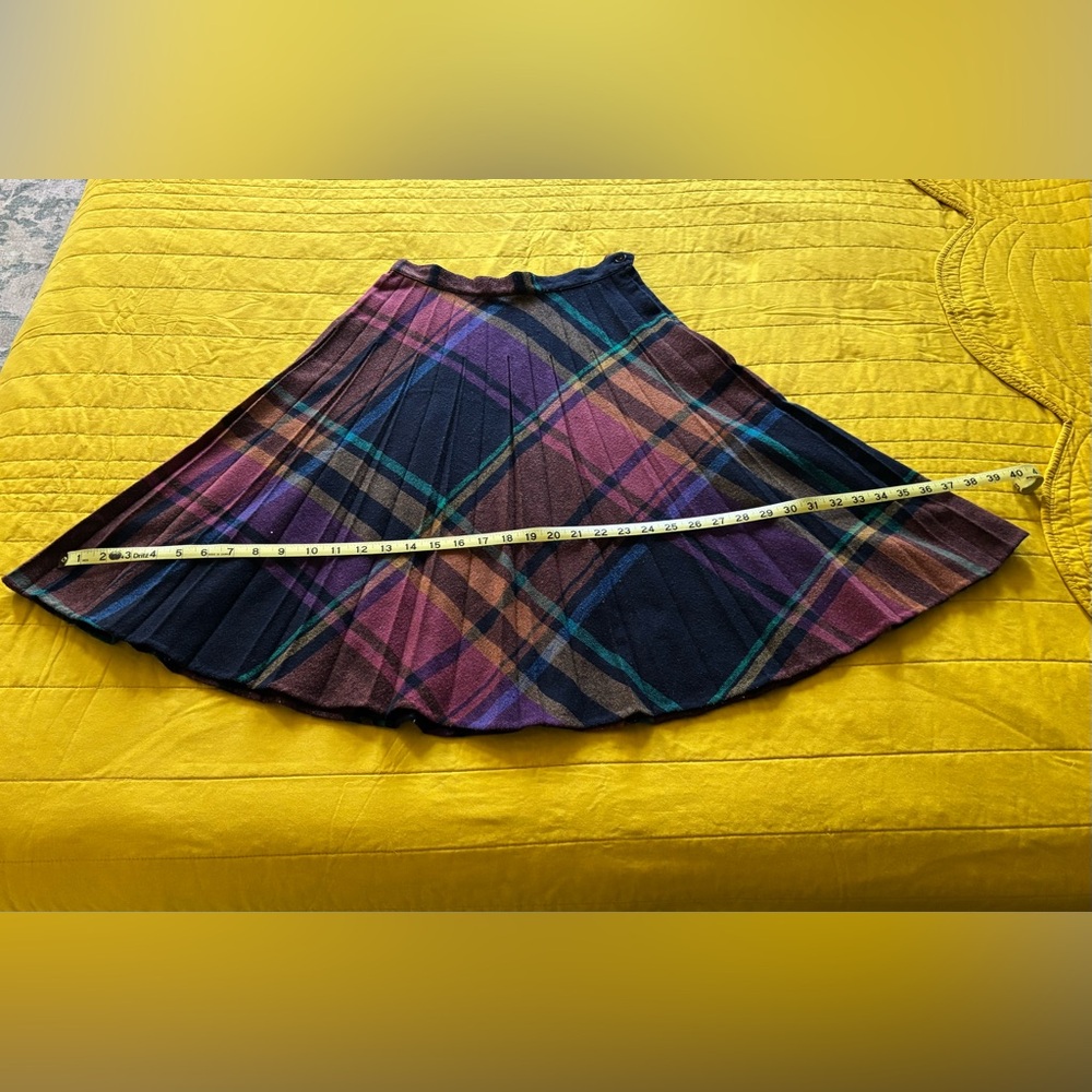 VINTAGE: Stunning Plaid A-line Shirt - Picture 6 of 8